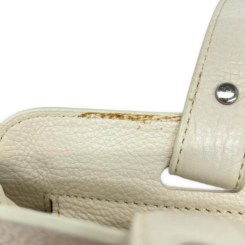 Burberry Tote Bag Light Pink Cream Chemical Fiber Leather - Picture 12 of 13